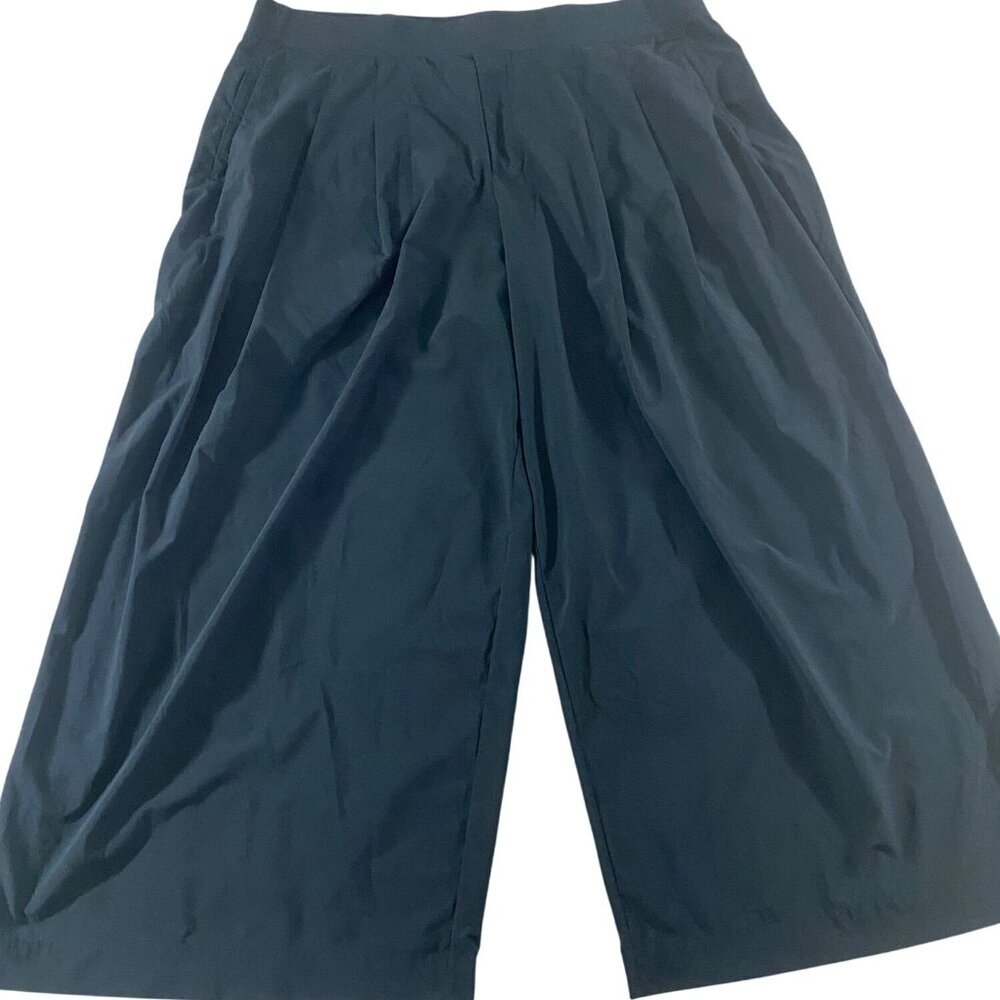 Athleta Women's Black Wide Leg Athleisure Active Pants - 22